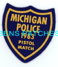 MICHIGAN,MICHIGAN POLICE PISTOL MATCH 1983 1